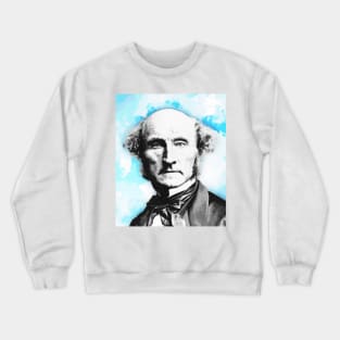 John Stuart Mill Portrait | John Stuart Mill Artwork 15 Crewneck Sweatshirt